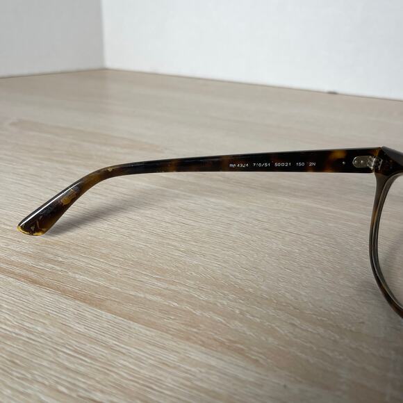Ray-Ban RB4324 710/51 Sunglasses FRAMES ONLY Tortoise READ Cat Eye 50-21-150 - Picture 4 of 12